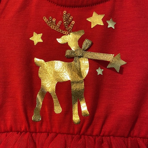 Christmas Dress size 6/9 Months - Picture 3 of 7